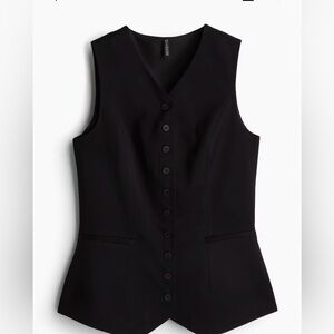 H&M Black suit vest